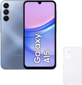 Lee más sobre el artículo <a href="https://amazon.es/dp/B0CN3GXV6D?tag=techbeautydeals-21" target="_blank" rel="noopener">Móvil Samsung Galaxy A15 con 128 GB y funda incluida. Carga rápida, 4 GB RAM, LTE y color azul.</a>