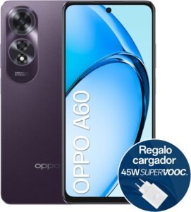 Lee más sobre el artículo <a href="https://amazon.es/dp/B0D266ZXP6?tag=techbeautydeals-21" target="_blank">OPPO A60: 8GB RAM, 256GB, color púrpura, cargador 45W incluido.</a>