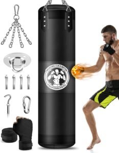 Lee más sobre el artículo <a href="https://amazon.es/dp/B0CXSW713Y?tag=techbeautydeals-21" target="_blank">Saco de boxeo de 120 cm, ideal para artes marciales.</a>