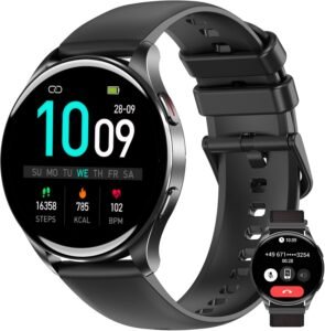 Lee más sobre el artículo <a href="https://amazon.es/dp/B0D791VQM1?tag=techbeautydeals-21" target="_blank">Smartwatch con llamadas, monitor de salud, 120 modos, IP68.</a>