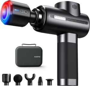 Lee más sobre el artículo <a href="https://amazon.es/dp/B0BMKD1HG7?tag=techbeautydeals-21" target="_blank">Pistola de masaje RENPHO: calor, frío, 3200RPM, relajación muscular.</a>