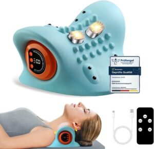 Lee más sobre el artículo <a href="https://amazon.es/dp/B0D56P19P6?tag=techbeautydeals-21" target="_blank">Masajeador de cuello y hombros con calor, 3 modos, 6 velocidades.</a>