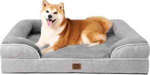 Lee más sobre el artículo <a href="https://amazon.es/dp/B0BNLVX3CR?tag=techbeautydeals-21" target="_blank">Cama grande para perros, impermeable, lavable, con memoria, gris.</a>