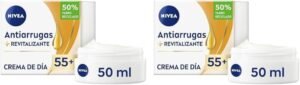 Lee más sobre el artículo <a href="https://amazon.es/dp/B0F135R18G?tag=techbeautydeals-21" target="_blank">Resume el contenido de NIVEA 55+ Revitalizing Anti-Wrinkle Day Cream FP 15 (1 x 50ml), Women’s Face Moisturizer with Sunscreen, Anti-Wrinkle Cream for Mature Skin (Pack of 2) en español y en sólo 10 palabras</a>