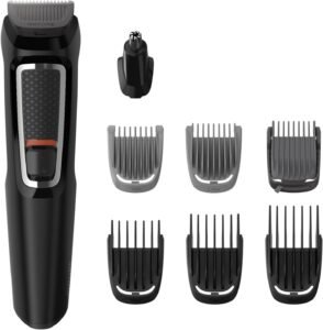 Lee más sobre el artículo <a href="https://amazon.es/dp/B075JNXWYT?tag=techbeautydeals-21" target="_blank">Resume el contenido de Philips 3000 Series Multigroom All-in-One Trimmer 7-in-1 Single Tool Easy Molding for Face and Hair, 11 Length Settings (0.5-16mm), Model MG3730/15 en español y en sólo 10 palabras</a>