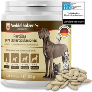 Lee más sobre el artículo <a href="https://amazon.es/dp/B08B3VCGCH?tag=techbeautydeals-21" target="_blank">Resume el contenido de Veddelholzer Chondroprotector Tablets for Dogs with MSM, Harpagophyte Glucosamine Collagen to Strengthen Bones, Made in Germany, 125 Capsules with Hyaluron en español y en sólo 10 palabras</a>