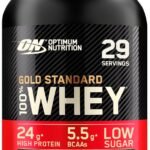 Lee más sobre el artículo <a href="https://amazon.es/dp/B002DYIZH6?tag=techbeautydeals-21" target="_blank">Resume el contenido de Optimum Nutrition Gold Standard 100% Whey, Protein Powder, Double Rich Chocolate Flavor, 900g, 29 Services en español y en sólo 10 palabras</a>