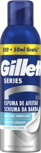 Lee más sobre el artículo <a href="https://amazon.es/dp/B0BRXBN6DF?tag=techbeautydeals-21" target="_blank">Resume el contenido de Gillette Series Refreshing Shaving Foam with Eucalyptus Total Protection Suede Irritation for Men, 250 ml en español y en sólo 10 palabras</a>