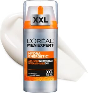 Lee más sobre el artículo <a href="https://amazon.es/dp/B08CCM3Q2T?tag=techbeautydeals-21" target="_blank">Resume el contenido de L’Oréal Men Expert Anti-Fatigue Moisturizing Cream 24h Hydra Energetic for Men, Daily Use Face Cream, Provides Energy, Format 100ml, Packaging May Vary en español y en sólo 10 palabras</a>