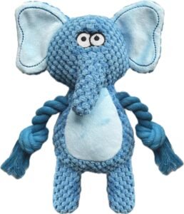 Lee más sobre el artículo <a href="https://amazon.es/dp/B0CNXLGXZH?tag=techbeautydeals-21" target="_blank">Resume el contenido de YUREMEEY Dog Toy, Sound Dog Toys, Interactive Toy, Bite Resistant Durable Plush Dog Toy, for Small Medium Dogs, Elephant en español y en sólo 10 palabras</a>