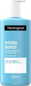 Lee más sobre el artículo <a href="https://amazon.es/dp/B07CRNFR8D?tag=techbeautydeals-21" target="_blank">Resume el contenido de Neutrogena Hydro Boost Ultra Light Gel Lotion (400ml) Refreshing Body Moisturizer with Glycerin & Hyaluronic Acid for All Skin Types en español y en sólo 10 palabras</a>