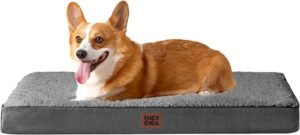 Lee más sobre el artículo <a href="https://amazon.es/dp/B09GLWZW1H?tag=techbeautydeals-21" target="_blank">Resume el contenido de EHEYCIGA Large Orthopedic Dog Bed, 89 x 58 x 9 cm Dog Mattress with Egg Crate Foam, Washable Dog Mat, Dog Bed, Grey en español y en sólo 10 palabras</a>