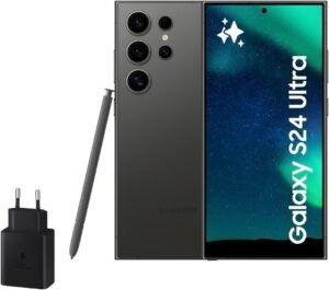 Lee más sobre el artículo <a href="https://amazon.es/dp/B0CNQ5WD9K?tag=techbeautydeals-21" target="_blank">Resume el contenido de Samsung Galaxy S24 Ultra and Charger 45W, Mobile Phone with AI, Android Smartphone, 12 GB RAM, 512 GB Storage, 200MP Camera, S Pen, Long Battery Life, Titanium Black (Spanish Version) en español y en sólo 10 palabras</a>