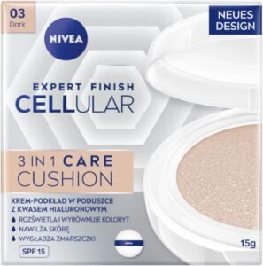 Lee más sobre el artículo <a href="https://amazon.es/dp/B0BJ6SQVHN?tag=techbeautydeals-21" target="_blank">Resume el contenido de NIVEA Cellular Expert Finish Cushion Care 3-in-1 Anti-Wrinkle Pillow Base with Dark Hyaluronic Acid, 15 g en español y en sólo 10 palabras</a>