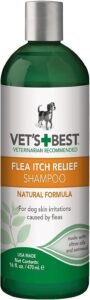 Lee más sobre el artículo <a href="https://amazon.es/dp/B0002DGWIE?tag=techbeautydeals-21" target="_blank">Resume el contenido de Vet’s Best Flea Itch Relief Dog Shampoo Flea Treatment for Dogs with Natural Oils, 470ml en español y en sólo 10 palabras</a>