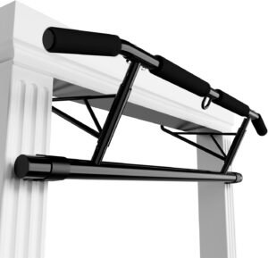 Lee más sobre el artículo <a href="https://amazon.es/dp/B07GZD6DVQ?tag=techbeautydeals-21" target="_blank">Resume el contenido de Chin Up Door Bar with Padded Handles Foldable for Home Gym No Screws/No Drilling en español y en sólo 10 palabras</a>