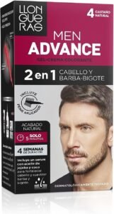 Lee más sobre el artículo <a href="https://amazon.es/dp/B099WZ1888?tag=techbeautydeals-21" target="_blank">Resume el contenido de Llongueras Men Advance 2 in 1 Hair and Beard Mustache Dye Cream Gel with Jojoba Oil, Male Coloration, Nourishes and Hydrates, Natural Finish in 5 Minutes, Tone 4, Natural Brown en español y en sólo 10 palabras</a>
