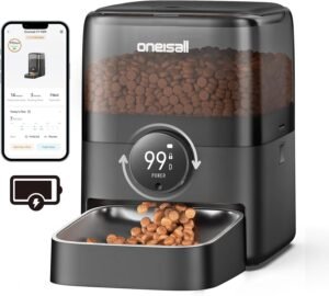 Lee más sobre el artículo <a href="https://amazon.es/dp/B0DQKJFS4J?tag=techbeautydeals-21" target="_blank">Resume el contenido de oneisall 3L Wireless Automatic Cat Feeder with App Control, WiFi Automatic Cat and Dog Feeder with Timer, Automatic Pet Feeder with en español y en sólo 10 palabras</a>