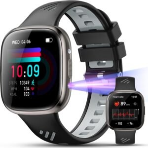 Lee más sobre el artículo <a href="https://amazon.es/dp/B0F8MR4HT6?tag=techbeautydeals-21" target="_blank">Resume el contenido de Smart Watch with Blood Pressure/HRV, 1.72″ AMOLED Smartwatch with Oximeter, Sleep Monitor, Flashlight, UV Light for Android iOS en español y en sólo 10 palabras</a>