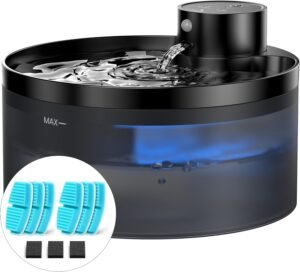 Lee más sobre el artículo <a href="https://amazon.es/dp/B0CPLNBHF6?tag=techbeautydeals-21" target="_blank">Resume el contenido de Cat Fountain without Cable: with 6 Filters + 3 Sponges – 3.2 L Cat Drinker – with Rechargeable Battery – Cat Fountain with Sensor – 4200 mAh Battery Capacity – Quiet Operation en español y en sólo 10 palabras</a>