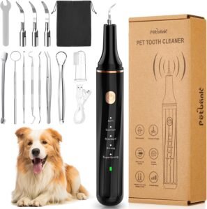 Lee más sobre el artículo <a href="https://amazon.es/dp/B0D3DFVMKM?tag=techbeautydeals-21" target="_blank">Resume el contenido de Petbank Ultrasonic Dog Cat Dental Cleaner, Pet Dental Cleaner, Dental Care Set, Dental Cleaning and Cleaning Kit for Dogs and Cats, 5 Cleaning Modes, 4 Heads en español y en sólo 10 palabras</a>