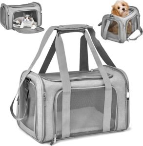 Lee más sobre el artículo <a href="https://amazon.es/dp/B0DHBV6WXB?tag=techbeautydeals-21" target="_blank">Resume el contenido de Sprifityy 45 x 30 x 30 cm Breathable Foldable Cat Carrier Bag, Adjustable Shoulder Strap and Soft Mattress, for Small Dogs, Cats, Travel (Grey) en español y en sólo 10 palabras</a>