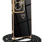 Lee más sobre el artículo <a href="https://amazon.es/dp/B0D3D4PVMN?tag=techbeautydeals-21" target="_blank">Resume el contenido de Case for OPPO Reindeer 11F 5G with Rope, Soft TPU Silicone Heart Design with Luxury Gold Plated, OPPO Reindeer 11F 5G Rope Case for Women Girls en español y en sólo 10 palabras</a>