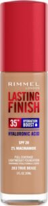 Lee más sobre el artículo <a href="https://amazon.es/dp/B0C7N3D53Y?tag=techbeautydeals-21" target="_blank">Resume el contenido de Rimmel London Lasting Finish Foundation 203, True Beige, 30 ml en español y en sólo 10 palabras</a>