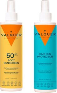 Lee más sobre el artículo <a href="https://amazon.es/dp/B0D6VNT7FX?tag=techbeautydeals-21" target="_blank">Resume el contenido de Valquer Pack of Body and Hair Sunscreen Spray. Body Cream SPF 50 300 ml and Hair Protector 300 ml. High Protection Against UVA and UVB Rays, Water Resistant with Tahiti Monoi Aroma en español y en sólo 10 palabras</a>