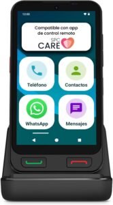 Lee más sobre el artículo <a href="https://amazon.es/dp/B0FGJJ182W?tag=techbeautydeals-21" target="_blank">Resume el contenido de SPC Zeus 2 + Case | Smartphone for Elderly Compatible with App for Control and Remote Location | Easy Mode, Physical Buttons, XXL Icons | 5″ Screen, Two Cameras, 64GB | Charging Dock, SOS Button en español y en sólo 10 palabras</a>