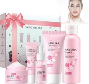 Lee más sobre el artículo <a href="https://amazon.es/dp/B0CNSHJ9S3?tag=techbeautydeals-21" target="_blank">Resume el contenido de Fengyang® 5 Pieces Sakura Skin Care Set, Moisturizing Skin Care Kit, Face Care Tool, Skin Care Kit with Moisturizing Effect(5set) en español y en sólo 10 palabras</a>