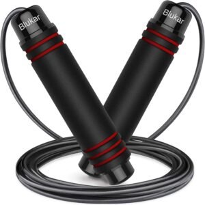 Lee más sobre el artículo <a href="https://amazon.es/dp/B08CRVG7BB?tag=techbeautydeals-21" target="_blank">Resume el contenido de Blukar Skipping Rope, Skipping Rope with Non-Slip Handle, Soft Foam Adjustable Rope and Fast Ball Bearings for Fitness, Interval Exercise, Crossfit en español y en sólo 10 palabras</a>