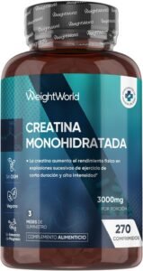 Lee más sobre el artículo <a href="https://amazon.es/dp/B0924PFYN9?tag=techbeautydeals-21" target="_blank">Resume el contenido de Creatine Monohydrate 3000mg, 270 Tablets, 3 Month Supply – Vegan Friendly Sports Supplement, 3 Tablets a Day, Non-GMO and Magnesium Stearate en español y en sólo 10 palabras</a>