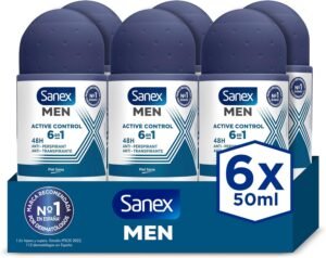 Lee más sobre el artículo <a href="https://amazon.es/dp/B08J8WZFFM?tag=techbeautydeals-21" target="_blank">Resume el contenido de Sanex Men Active Control Roll-On Deodorant for Men, Pack 6 Units x 50 ml, 48H Protection, Antiperspirant, Anti Irritation, 0% Alcohol, Fights Bad Odor, Long Lasting en español y en sólo 10 palabras</a>