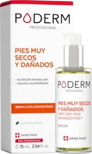 Lee más sobre el artículo <a href="https://amazon.es/dp/B0CW3MYKGD?tag=techbeautydeals-21" target="_blank">Resume el contenido de PODERM – VERY DRY AND DAMAGED FEET – Intensely repairs and nourishes for 24 hours – Visibly repaired feet in 7 days – 100% natural ingredients – Foot care – Swiss Made en español y en sólo 10 palabras</a>