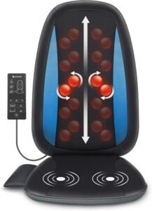 Lee más sobre el artículo <a href="https://amazon.es/dp/B085NMSXGN?tag=techbeautydeals-21" target="_blank">Resume el contenido de COMFIER massage cushion with heat function, seat heating vibration massage seat cushion back massager gifts en español y en sólo 10 palabras</a>