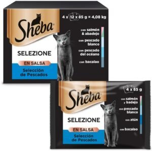 Lee más sobre el artículo <a href="https://amazon.es/dp/B00J8LNP22?tag=techbeautydeals-21" target="_blank">Resume el contenido de Sheba Mini Filets in Willow for Adult Chat – Nourriture Humide Pour Chats – Sélection Aux Poissons – Sachets Fraîcheur 48 x 85 g en español y en sólo 10 palabras</a>