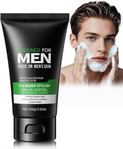 Lee más sobre el artículo <a href="https://amazon.es/dp/B0F5VVQ74K?tag=techbeautydeals-21" target="_blank">Resume el contenido de Facial Cleanser Men -Facial Cleaning,Deep Cleansing And Acne Control,Removes Impurities And Excess Fat,Contains Salicylic Acid,Men’s Facial Cleanser For Oily And Combination Skin -100g en español y en sólo 10 palabras</a>