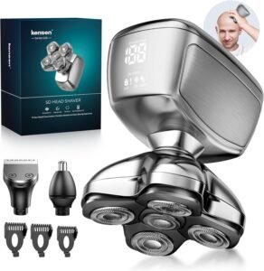 Lee más sobre el artículo <a href="https://amazon.es/dp/B0DJPKQPMY?tag=techbeautydeals-21" target="_blank">Resume el contenido de Kensen 3 in 1 Men’s Head Shaver, IPX6 Waterproof Bald Head Shaver with 5D Magnetic Heads, Hair Clipper and Nose, Shaving in Dry and Wet, USB-C Charging en español y en sólo 10 palabras</a>