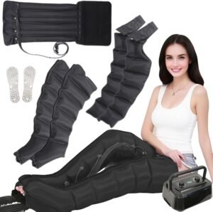Lee más sobre el artículo <a href="https://amazon.es/dp/B0FDKBYKYM?tag=techbeautydeals-21" target="_blank">Resume el contenido de Leg Massager with Air Compression, Pressotherapy for Home Boots Compression Pressotherapy, Circulation Booster for Feet, Legs, Waist (Black, 2 Legs+2 Arm+1 Waist) en español y en sólo 10 palabras</a>