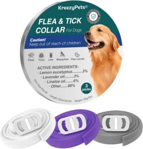 Lee más sobre el artículo <a href="https://amazon.es/dp/B0CDWTJW8Q?tag=techbeautydeals-21" target="_blank">Resume el contenido de Kreezy Flea Collar for Dogs, Anti-Parasitic Collar for Dogs, Flea and Tick Repellent Collar for Dogs, Repels Lice and Mosquitoes Far, 3 Pieces Suitable for Homes with Various Dogs en español y en sólo 10 palabras</a>