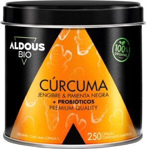 Lee más sobre el artículo <a href="https://amazon.es/dp/B08MYVY82G?tag=techbeautydeals-21" target="_blank">Resume el contenido de 250 Probiotic Capsules + Organic Turmeric with Ginger and Black Pepper – 1460mg – with Curcumin and Piperine – Natural Anti-Inflammatory – Advanced Formula – Organic Certification en español y en sólo 10 palabras</a>