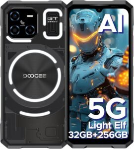 Lee más sobre el artículo <a href="https://amazon.es/dp/B0DNN167DQ?tag=techbeautydeals-21" target="_blank">Resume el contenido de DOOGEE Blade GT 5G Unbreakable Mobile, LED Light Effect, MTK7050 6 NM, 32GB+256GB/2TB,120Hz 6.72» FHD+, 2025 Rugged Android 14 Phone, 48MP+20MP, NFC/Face Unlock/Fingerprint/WIFI6 en español y en sólo 10 palabras</a>