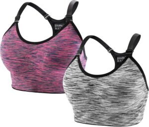 Lee más sobre el artículo <a href="https://amazon.es/dp/B085DJCYJS?tag=techbeautydeals-21" target="_blank">Resume el contenido de 2 Pieces Women’s Sports Bra, High Impact, Adjustable Push Up Sports Bras without Underwire Seamless Padded for Yoga Gym Running en español y en sólo 10 palabras</a>
