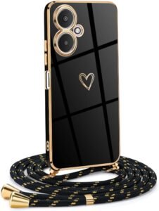 Lee más sobre el artículo <a href="https://amazon.es/dp/B0CR3PXVF6?tag=techbeautydeals-21" target="_blank">Resume el contenido de Mkej Xiaomi Redmi 13C 5G Case with Rope, Soft TPU Silicone Heart Design with Luxury Gold Plated, Xiaomi Redmi 13C 5G Rope Case for Women Girls en español y en sólo 10 palabras</a>