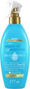 Lee más sobre el artículo <a href="https://amazon.es/dp/B081HJ2NW7?tag=techbeautydeals-21" target="_blank">Resume el contenido de OGX Shine + Argan Oil of Morocco Spray Heat Protect (177ml) Heat Shield with Moroccan Argan Oil, Heat Shield up to 230°C, Moisturizing Hair Treatment en español y en sólo 10 palabras</a>