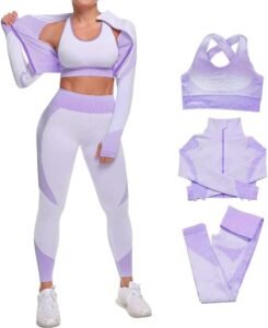 Lee más sobre el artículo <a href="https://amazon.es/dp/B09XXPCQPF?tag=techbeautydeals-21" target="_blank">Resume el contenido de 3 Pieces Women Yoga Suit Workout for Gym Seamless Yoga Tights and Elastic Sports Bra Gym Clothes en español y en sólo 10 palabras</a>
