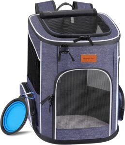 Lee más sobre el artículo <a href="https://amazon.es/dp/B084ZHWM3V?tag=techbeautydeals-21" target="_blank">Resume el contenido de morpilot Dog Carrier Backpack, Well Ventilated Cat Carrier Backpack with Inner Safety Strap, Transport Bag for Cats and Small Dogs (13 x 11 x 16.5 inch) + Foldable Bowl en español y en sólo 10 palabras</a>