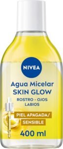 Lee más sobre el artículo <a href="https://amazon.es/dp/B0D2XQ4VDX?tag=techbeautydeals-21" target="_blank">Resume el contenido de NIVEA Skin Glow Bi-Phase Micellar Water – Facial Cleanser – With 5% Vitamin C and E Serum – Face and Lip Makeup Remover – Energizing – Brightens – Moisturizing – Off and Sensitive Skin – 400 ml en español y en sólo 10 palabras</a>