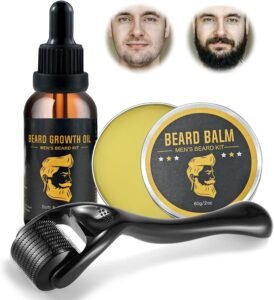 Lee más sobre el artículo <a href="https://amazon.es/dp/B0DFM727SQ?tag=techbeautydeals-21" target="_blank">Resume el contenido de Beard Growing Kit 0.26 mm Roller, 30 ml Beard Oil, 60 g Beard Balsam, Grow Beard, Stimulates Beard Growth and Growth, Beard Kit for Men, Facial Hair Growth en español y en sólo 10 palabras</a>